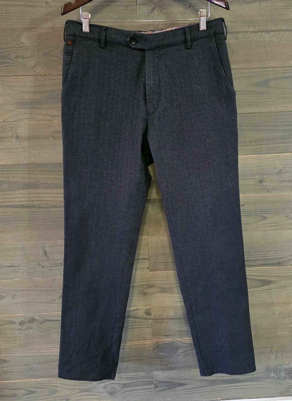 Meyer Trousers/Dress Pants Size EU 52 US 36x32 Charcoal Grey Cotton Blend BONN